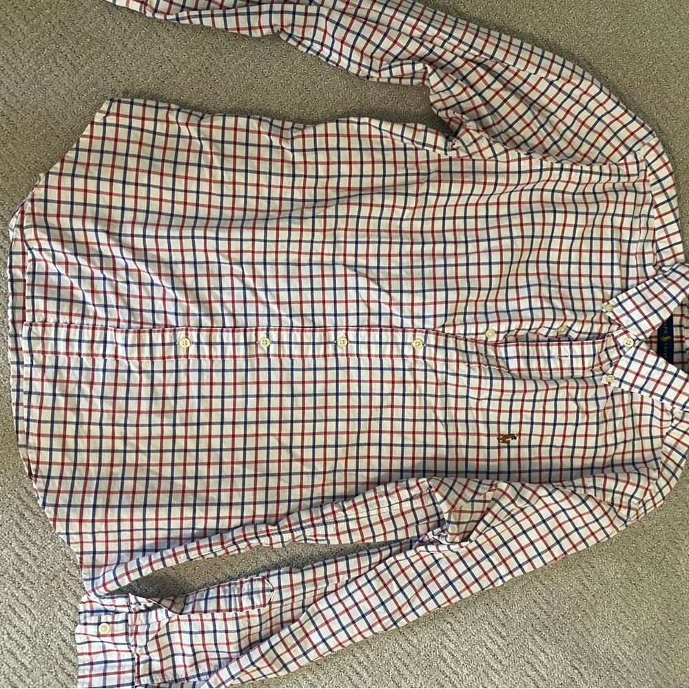 Ralph Lauren Red and Blue Plaid Shirt